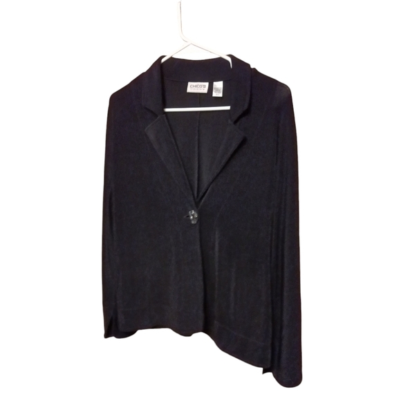 Bundle Chico's Travelers 3 Pieces Blazer Pants & Blouse Size 2 Large Minimalist - Picture 4 of 10